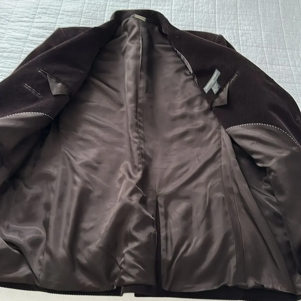 Vintage Banana Republic Corduroy Blazer 44S Brown Made in Turkey Ivy Preppy Y2K